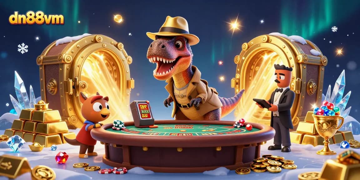 Engage in the thrilling world of dn88vm at the blackjack table with colorful characters.