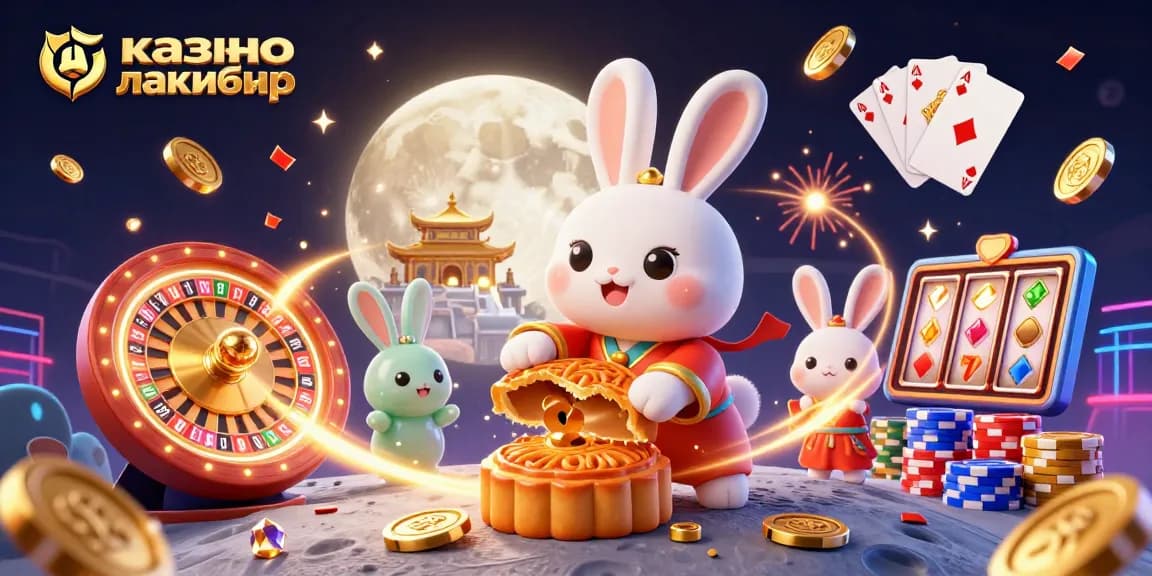 Experience the excitement at казино лакибир with a vibrant 3D casino scene full of winnings!