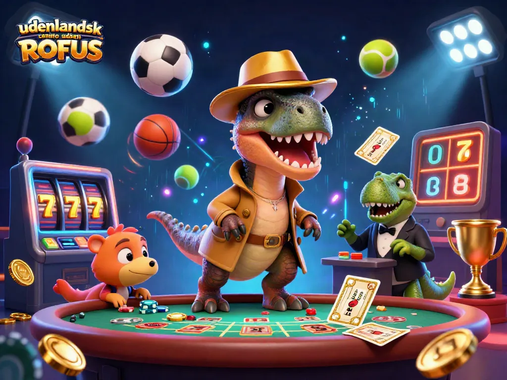 Play games at udenlandsk casino uden ROFUS with vibrant 3D characters and dynamic gambling elements.